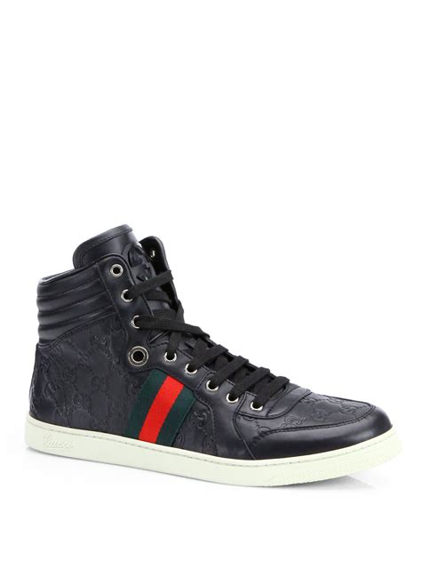 how do mens gucci sneakers fit|gucci sneakers black high top.